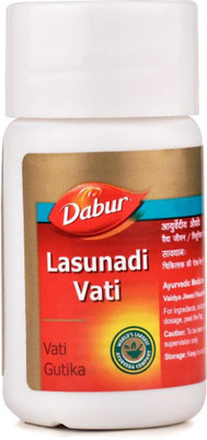 Dabur Lasunadi Vati 40 X 3 = 120 Tab(Pack of 3, 120 Tablets)
