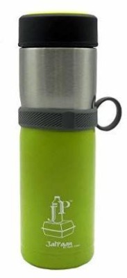 HARSH PET 250 ml Flask Style Water Bottle Set of 1 (Green) 250 ml Flask(Pack of 1, Green, Steel)