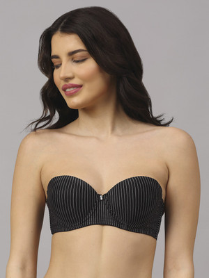 PrettyCat Women Push-up Lightly Padded Bra(Black)