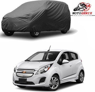 MOTOGENIX Car Cover For Chevrolet Spark (Without Mirror Pockets)(Grey)