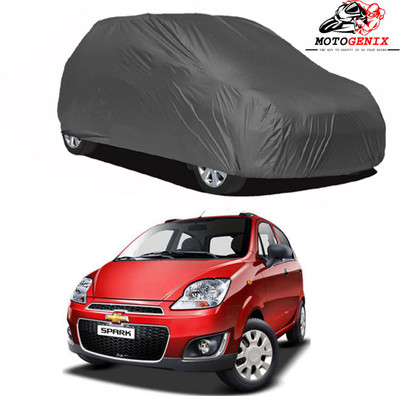 MOTOGENIX Car Cover For Chevrolet Spark (Without Mirror Pockets)(Grey)