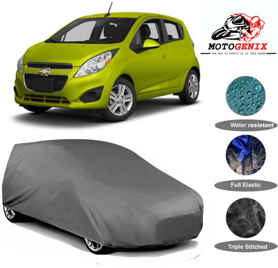 MOTOGENIX Car Cover For Chevrolet Spark (Without Mirror Pockets)(Grey)