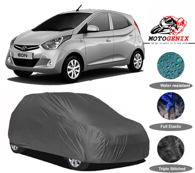 MOTOGENIX Car Cover For Hyundai Eon (Without Mirror Pockets)(Grey)