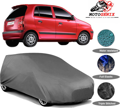 MOTOGENIX Car Cover For Hyundai Santro Xing (Without Mirror Pockets)(Grey)