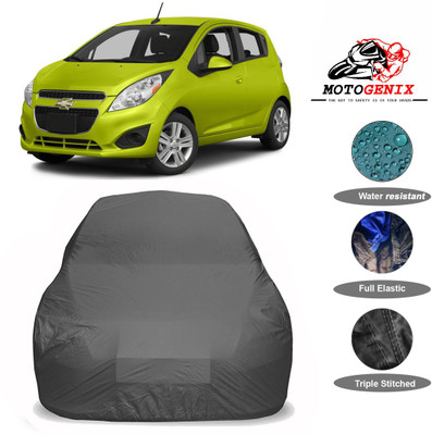 MOTOGENIX Car Cover For Chevrolet Spark (Without Mirror Pockets)(Grey)