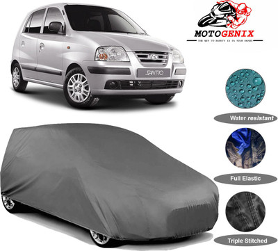 MOTOGENIX Car Cover For Hyundai Santro Xing (Without Mirror Pockets)(Grey)