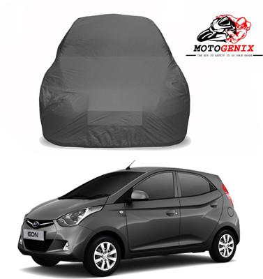 MOTOGENIX Car Cover For Hyundai Eon (Without Mirror Pockets)(Grey)