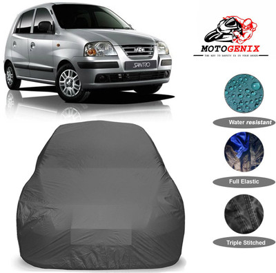 MOTOGENIX Car Cover For Hyundai Santro Xing (Without Mirror Pockets)(Grey)