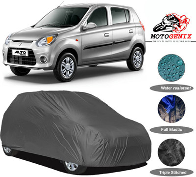 MOTOGENIX Car Cover For Maruti Suzuki Alto 800 (Without Mirror Pockets)(Grey)