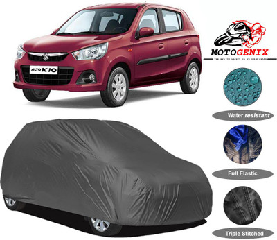 MOTOGENIX Car Cover For Maruti Suzuki Alto K10 (Without Mirror Pockets)(Grey)