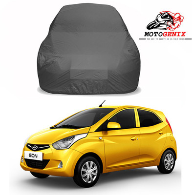 MOTOGENIX Car Cover For Hyundai Eon (Without Mirror Pockets)(Grey)