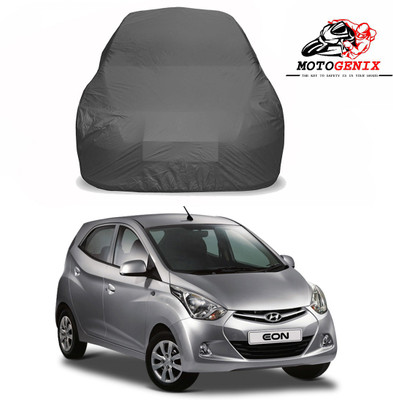 MOTOGENIX Car Cover For Hyundai Eon (Without Mirror Pockets)(Grey)