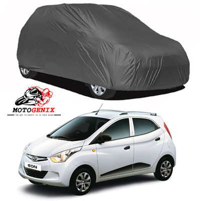 MOTOGENIX Car Cover For Hyundai Eon (Without Mirror Pockets)(Grey)