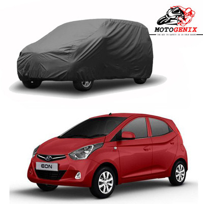 MOTOGENIX Car Cover For Hyundai Eon (Without Mirror Pockets)(Grey)