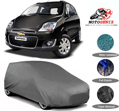 MOTOGENIX Car Cover For Chevrolet Spark (Without Mirror Pockets)(Grey)