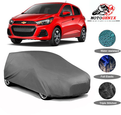 MOTOGENIX Car Cover For Chevrolet Spark (Without Mirror Pockets)(Grey)