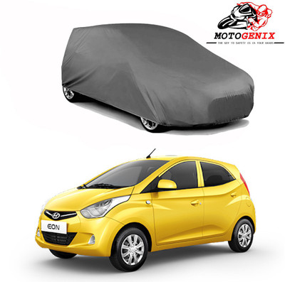 MOTOGENIX Car Cover For Hyundai Eon (Without Mirror Pockets)(Grey)