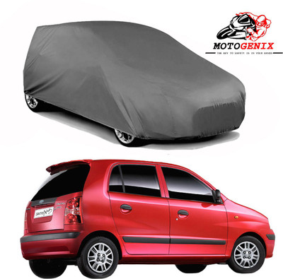 MOTOGENIX Car Cover For Hyundai Santro Xing (Without Mirror Pockets)(Grey)
