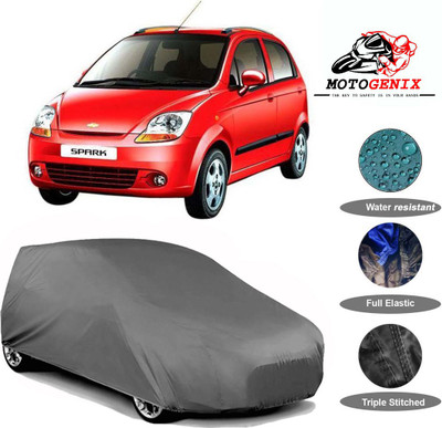 MOTOGENIX Car Cover For Chevrolet Spark (Without Mirror Pockets)(Grey)