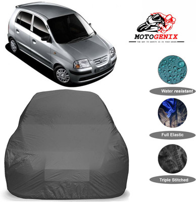 MOTOGENIX Car Cover For Hyundai Santro Xing (Without Mirror Pockets)(Grey)