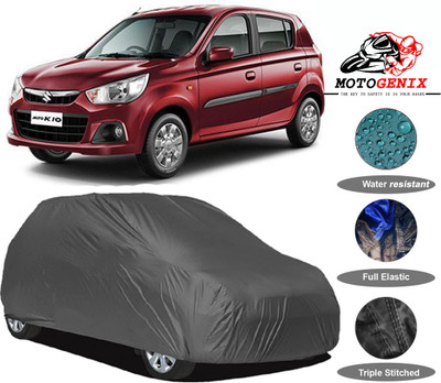 MOTOGENIX Car Cover For Maruti Suzuki Alto K10 (Without Mirror Pockets)(Grey)