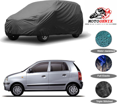 MOTOGENIX Car Cover For Hyundai Santro Xing (Without Mirror Pockets)(Grey)