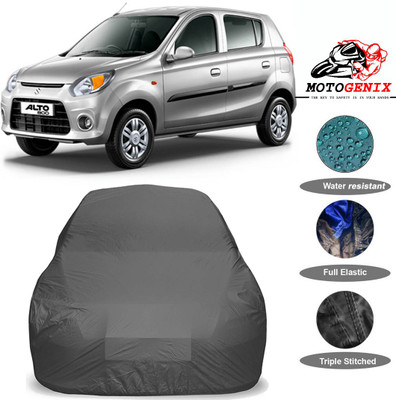 MOTOGENIX Car Cover For Maruti Suzuki Alto 800 (Without Mirror Pockets)(Grey)