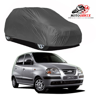 MOTOGENIX Car Cover For Hyundai Santro Xing (Without Mirror Pockets)(Grey)