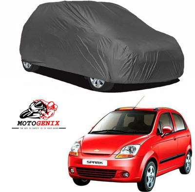 MOTOGENIX Car Cover For Chevrolet Spark (Without Mirror Pockets)(Grey)