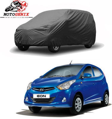 MOTOGENIX Car Cover For Hyundai Eon (Without Mirror Pockets)(Grey)