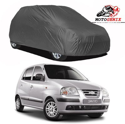 MOTOGENIX Car Cover For Hyundai Santro Xing (Without Mirror Pockets)(Grey)