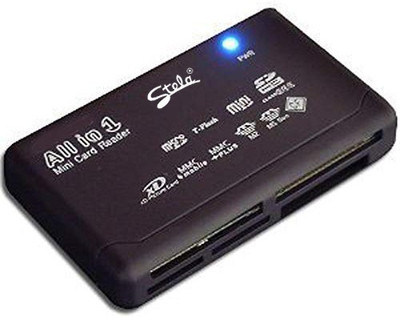 Stela Card Reader USB 2.0 TF Memory Card Reader Fast Data Transmission All in One Card Reader Card Reader(Black)