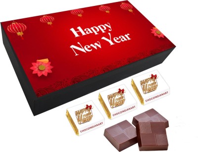 CHOCOINDIANART Pleasing Happy New Year, 06pcs Delicious Chocolate Gift, Truffles(6 Units)