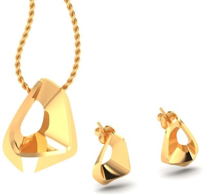 Golden Heart Alloy Gold-plated Gold Jewellery Set(Pack of 1)