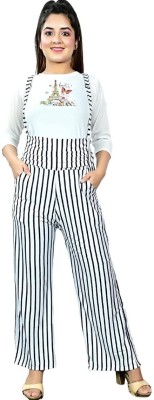 RADHECREATION Striped Girls Jumpsuit