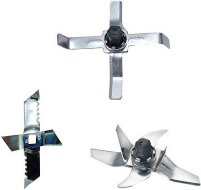 QEMIQ ™ -WET,DRY,CHUTNEY JAR BLADE(1+1+1)UNIT'S FITS MOST MIXER GRINDER'S(NOT SUITABLE FOR SUJATA,PANASONIC,BUTTERFLY) Mixer Blender Blade