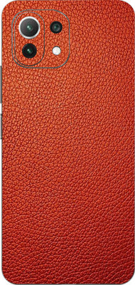 AsSkin Redmi 11 Lite, mi 11lite Mobile Skin(Ultra Super Red Leather With High Matte Finish.)