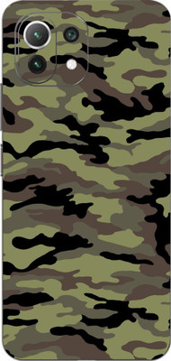LAMHA Xiaomi 11 Lite NE 5G Mobile Skin(Ultra Super Camouflage Military Green With High Mattte Finish.)