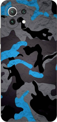 LAMHA Xiaomi 11 Lite NE 5G Mobile Skin(Ultra Super Camouflage Military Blue With High Mattte Finish.)