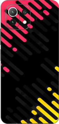 LAMHA Xiaomi 11 Lite NE 5G Mobile Skin(Ultra Super Abstract Lines With High Mattte Finish.)