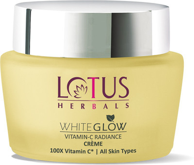 LOTUS HERBALS WhiteGlow Vitamin C Radiance Cream | SPF 20 | For Dark Spots & Dull Skin | Anti- Pollution(50 g)