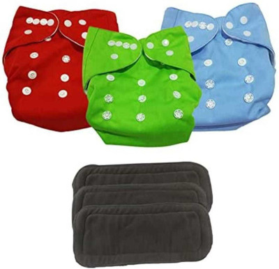 MEEOWMEE Free size Reusable, washable baby cloth diaper/ button diaper , adjustable baby diaper with high quality insert . 0 to 24 months