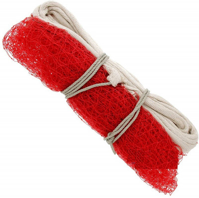 pargati premium quality Nylon Material Practice Badminton Net for Tournament Badminton Net(Red)