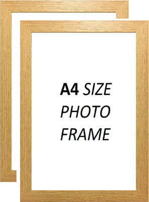 TS NANDA Wood Wall Photo Frame(Brown, 2 Photo(s), 21X30 CM, A4 SIZE, 8*12 INCH)