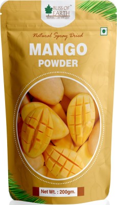 Bliss of Earth 200gm Mango Powder Natural Spray Dried king of fruits Vitamin A,C,K Rich Nutrition Drink(200 g, mango Flavored)