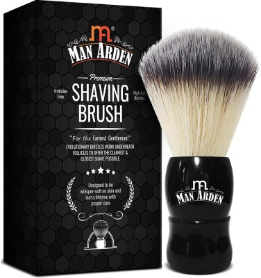 Man Arden Elegant Black Premium  With Ultra Soft & Absorbent Bristles Shaving Brush
