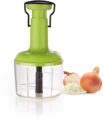 LEMARC Push Chopper Quick Chopper Chop & Churn Vegetables & Dry Fruits ( Push /Press and chop Technology ) 1100ML with Stainless Steel Blades - Pack of 1 Vegetable & Fruit Chopper(1 Unit of Chopper)