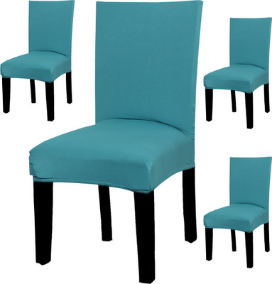HOUSE OF QUIRK Polyester Plain 1 Seater Chair Cover(Green Pack of 4)