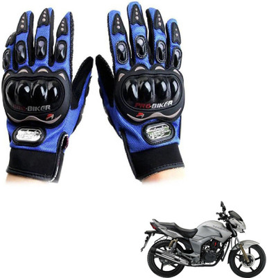 KOZDIKO Pro Biker Gloves Blue For Hero HF Hunk Riding Gloves(Blue)