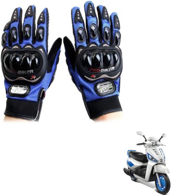 KOZDIKO Pro Biker Gloves Blue For Gusto 125 Riding Gloves(Blue)